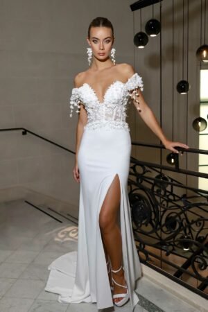 Robe de mariée sur mesure Valentine par Alina Marti Paris